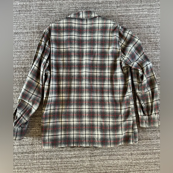 VINTAGE MCM PENDLETON Plaid Wool Jacket/Over-shirt - Picture 4 of 8